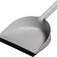 Dustpan Ku.granit L.340xW.210mm with broom comb and rubber lip with recess f.
