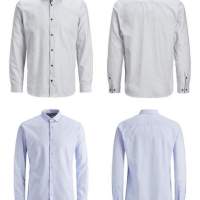 Jack & Jones gömlek erkek gömlek beyaz mavi