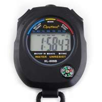 Multifunktion Taschenuhr Stopp Kompass Kalender Alarm Chronograf Digital Stoppuhr