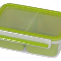 EMSA Clip&Go Lunch-Box rechteckig mit Einteilung, 1l