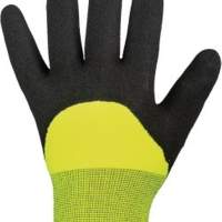 Kälteschutzhandschuhe Mallory/Black, Größe 8 schwarz/gelb, 1 Paar