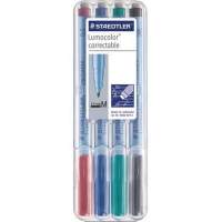 STAEDTLER foil pen Lumocolor 305M WP4-1 FM f. sort. 4 pcs/pack