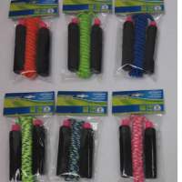 Skipping rope with foam handle 255 cm, assorted, 1 piece