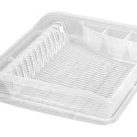 Dish rack with tray