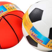 New Sports basketball+football Ø11.5cm, 2 pieces