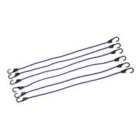 Expander ropes with steel hooks, 900mm, pack of 6