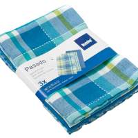 kela tea towel Pasado blue, set of 3 x 12 pack = 36 pieces