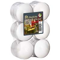Flat pack tea lights white set of 12, 12 packs = 144 pieces