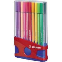 STABILO Fasermaler pen 68 ColorParade 1mm sort. 20iger Pack, 5 Packs