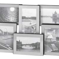Galerierahmen ''Portland'' für 6 Bilder à 10 x 15 cm, silber, Aluminium