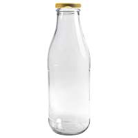 DOSEN-ZENTRALE juice bottle 1000ml with lid, 12 pieces