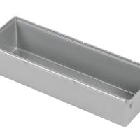 KEEEPER drawer insert 23x8x5cm silver, 12 pieces