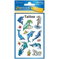 AVERY ZWECKFORM Tattoos Dolphins 10 sheets