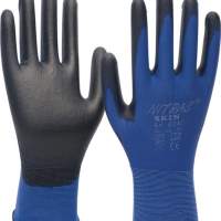 Handschuhe Nitras Skin Gr.XXL blau/schwarz, EN 388, Kat.II, 12 Paar