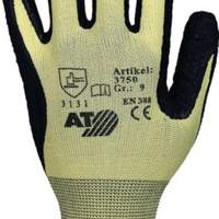 Handschuhe Gr.8, gelb/schwarz, EN 388, Kat.II, 12 Paar