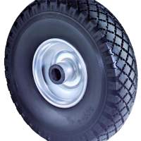 Polyurethane wheel (puncture-proof), black, Ø 260 mm, width: 85 mm, 160 kg