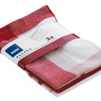 kela tea towel Pasado old red, set of 3 x 12 pack = 36 pieces