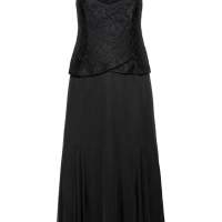 Sheego dantelli elbise siyah