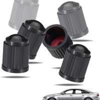 8X Passgenaue Ventilkappen Auto Kappe Autoventil Fahrradventil - schwarz für PKW & Motorrad & Fahrrad - Rad & Reifen